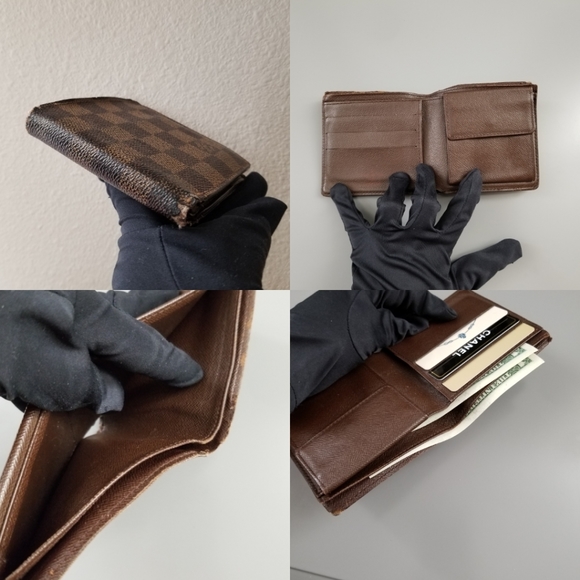 LOUIS VUITTON Multiple Men's Wallet Damier ebene Print/Spain - Picture 12 of 16